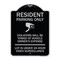 Signmission Reserved Parking Resident Parking Only Violators Will Be Towed at Owners Expense Lot, BS-1824-23035 A-DES-BS-1824-23035 - alternate 1
